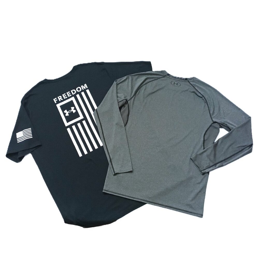 UNDER ARMOUR (2 pieces) Men’s Shirt *** BUNDLE. Plus Size 3XL